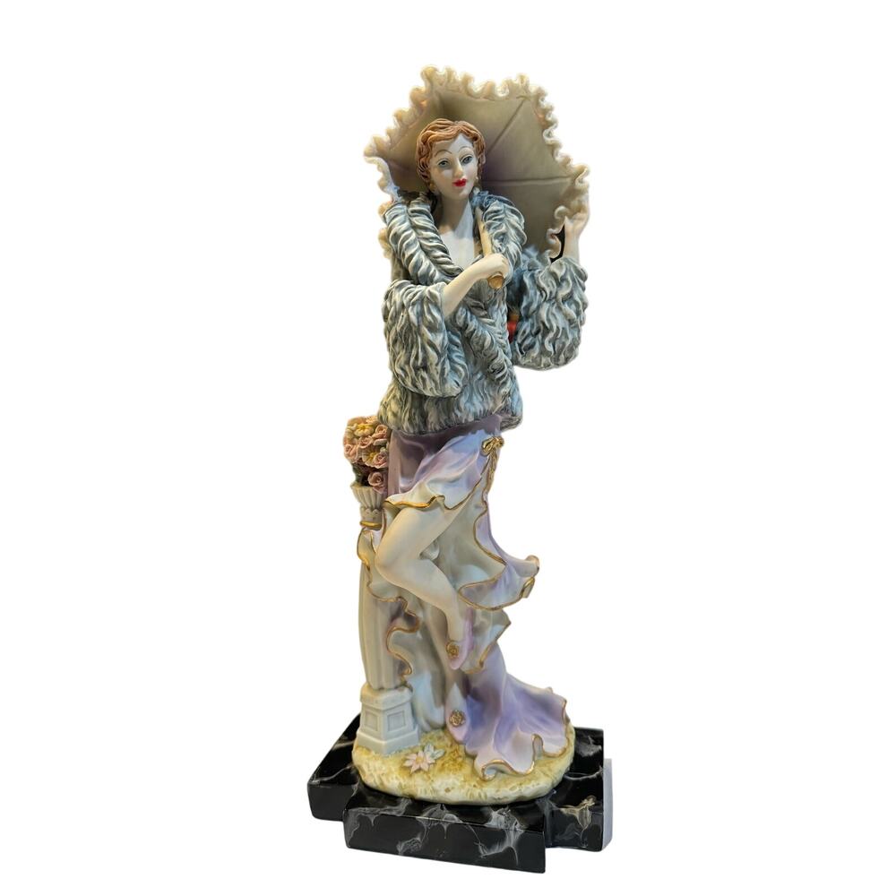 Germany Dancing Flapper
Ceramic Dancer Figurine 8729 Art
Deco Carl Scheidig Vtg